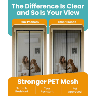 Magnetic Screen Door – Hands-Free, Bug-Proof & Pet-Friendly